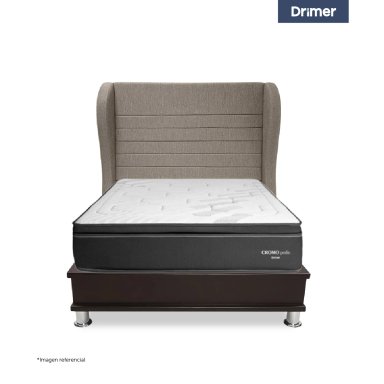 DORMITORIO OPORTO DRIMER CROMOPEDIC QUEEN BRETANNA BEIGE - 2