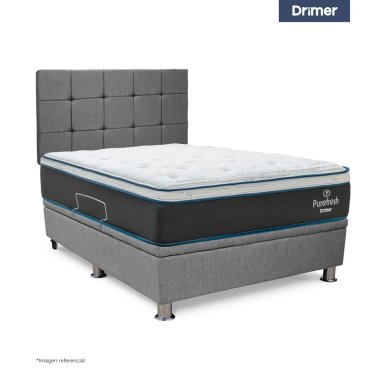 DORMITORIO BOXET DRIMER PURE FRESH 1.5 PLAZAS GRIS PLATA - 2