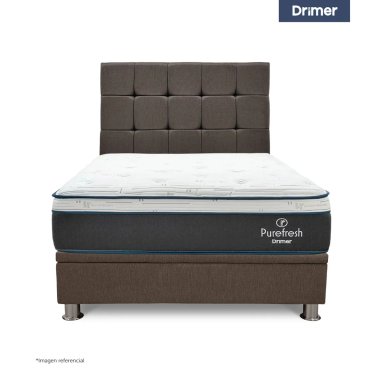 DORMITORIO BOXET DRIMER PURE FRESH QUEEN MARRÓN - 2