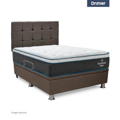 DORMITORIO BOXET DRIMER PURE FRESH QUEEN MARRÓN - 3
