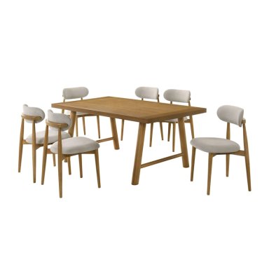 JUEGO COMEDOR MAISON LINETT JULIETTE 6 SILLAS - 2