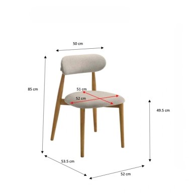 JUEGO COMEDOR MAISON LINETT JULIETTE 6 SILLAS - 4