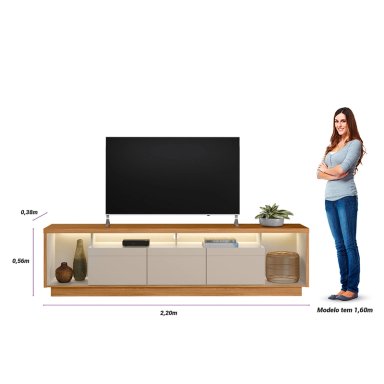 MESA TV RIPLEY HOME CRONOS 2.2 CON CINTA LED HASTA 75" - 3