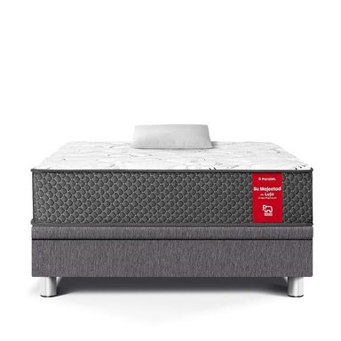CAMA BOXET PARAÍSO SU MAJESTAD 1.5 PLAZAS GRIS - 2