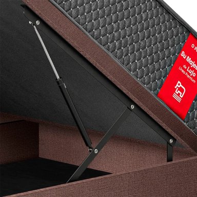 DORMITORIO BOXET PARAÍSO SU MAJESTAD BLOCKS 1.5 PLAZAS CHOCOLATE - 4