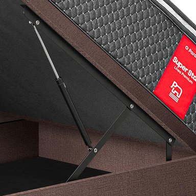 CAMA BOXET PARAÍSO SUPER STAR 1.5 PLAZAS CHOCOLATE - 4