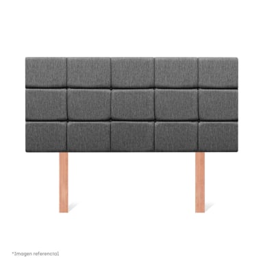 JUEGO DE DORMITORIO BOXET PARAISO SUPER STAR QUEEN GRIS - 5