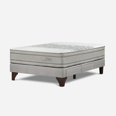 CAMA EUROPEA ROSEN CON CAJONES TEMPO PLUS 2 PLAZAS - 2