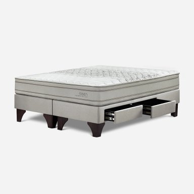 CAMA EUROPEA ROSEN CON CAJONES TEMPO PLUS KING - 3
