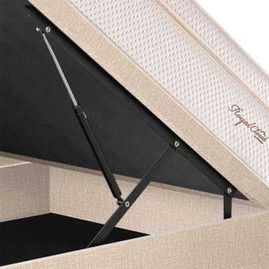DORMITORIO BOXET PARAÍSO ROYAL CLOUD BLOCKS QUEEN CHAMPAGNE + 2 ALMOHADAS VISCOELÁSTICAS - 4