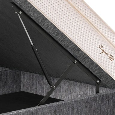 DORMITORIO BOXET PARAÍSO ROYAL CLOUD BLOCKS QUEEN GRIS + 2 ALMOHADAS VISCOELÁSTICAS - 4