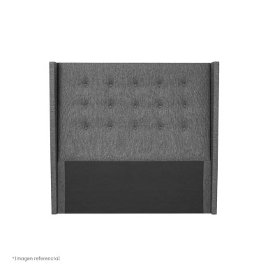 DORMITORIO BOXET PARAÍSO ROYAL CLOUD GOLD 2 PLAZAS GRIS + 2 ALMOHADAS VISCOELÁSTICAS - 5