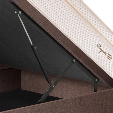 DORMITORIO BOXET PARAÍSO ROYAL CLOUD GOLD QUEEN CHOCOLATE + 2 ALMOHADAS VISCOELÁSTICAS - 4