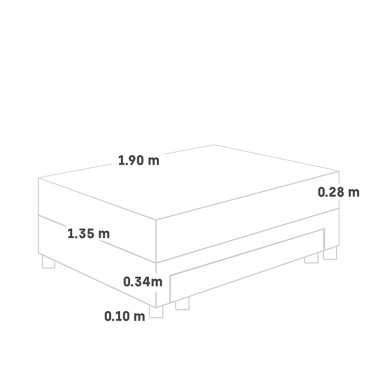CAMA DIVAN PARAÍSO SU MAJESTAD DE LUJO 2 PLAZAS - 5