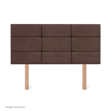 DORMITORIO BOXET PARAISO POCKET STAR BLOCKS 1.5 PLAZAS CHOCOLATE - 5