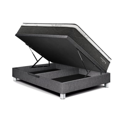 DORMITORIO BOXET PARAÍSO POCKET STAR GOLD 1.5 PLAZAS GRIS - 2