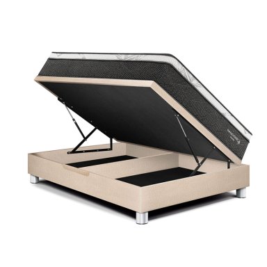 DORMITORIO BOXET PARAÍSO POCKET STAR GOLD 2 PLAZAS CHAMPAGNE - 2
