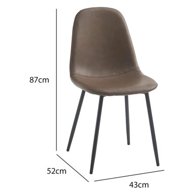 SET X2 SILLAS DE COMEDOR RIPLEY HOME SANDER CAFÉ - 2