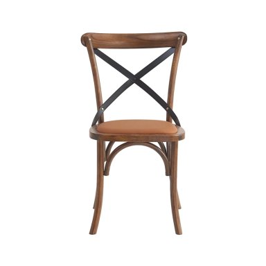 SET X2 SILLAS DE COMEDOR RIPLEY HOME IRONBRIDGE MARRÓN - 4