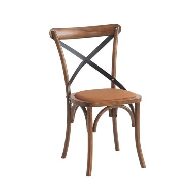 SET X2 SILLAS DE COMEDOR RIPLEY HOME IRONBRIDGE MARRÓN - 5