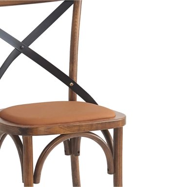 SET X2 SILLAS DE COMEDOR RIPLEY HOME IRONBRIDGE MARRÓN - 6