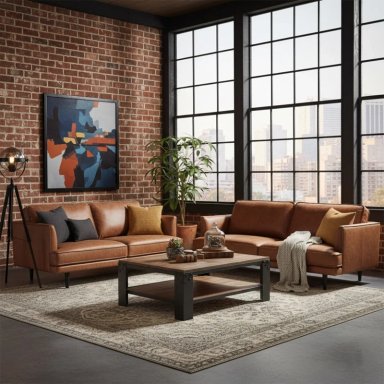 JUEGO DE SALA RIPLEY HOME BILBAO 3-2 CUERPOS CARAMELO