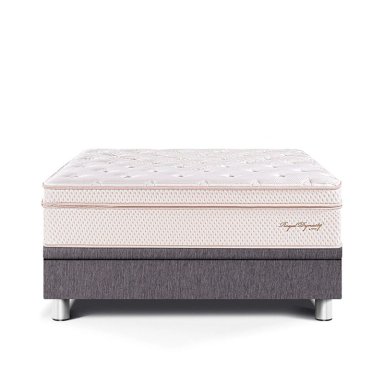 CAMA BOXET PARAÍSO ROYAL DYNASTY 1.5 PLAZAS GRIS + 1 ALMOHADA VISCOELÁSTICA - 2