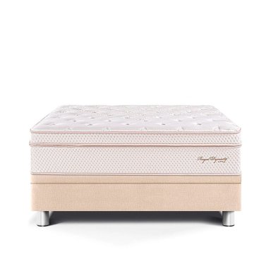 CAMA BOXET PARAÍSO ROYAL DYNASTY 2 PLAZAS CHAMPAGNE + 2 ALMOHADAS VISCOELÁSTICAS - 2