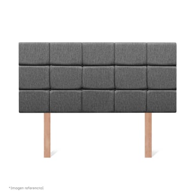 DORMITORIO BOXET PARAÍSO ROYAL DYNASTY BLOCKS QUEEN GRIS + 2 ALMOHADAS VISCOELÁSTICAS - 5