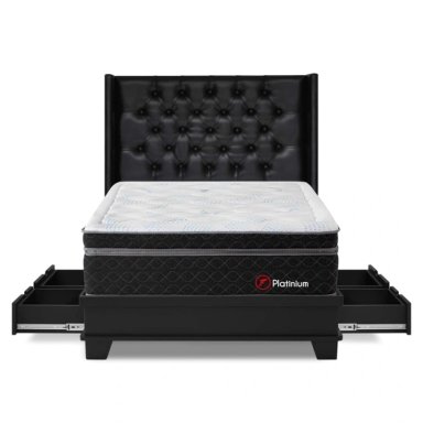 DORMITORIO CON CAJONES FORLI PLATINIUM 2 PLAZAS - 2