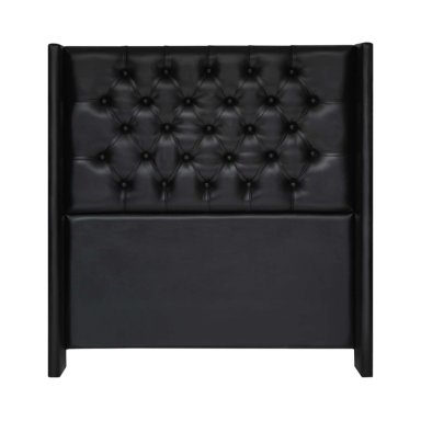 CABECERA FORLI DE LUXE CAPITONE CUERO 2 PLAZAS NEGRO - 1