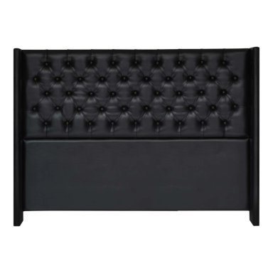 CABECERA FORLI DE LUXE CAPITONE CUERO KING NEGRO - 1