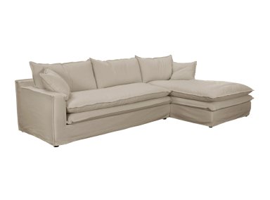 SECCIONAL DERECHO MAISON LINETT LILLE 5 CUERPOS TAUPE - 3