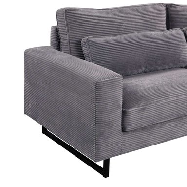 SOFÁ RIPLEY HOME OLIVE 3 CUERPOS GRIS - 6
