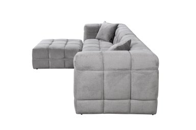 SOFÁ + PUFF MAISON LINETT SOPHIE 3 CUERPOS GRIS - 3