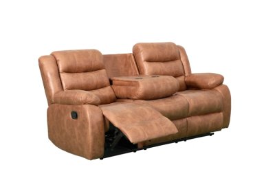 SILLÓN RECLINABLE RIPLEY HOME BADLANDS 3 CUERPOS CON POSAVASOS CAFÉ - 4