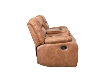 SILLÓN RECLINABLE RIPLEY HOME BADLANDS 3 CUERPOS CON POSAVASOS CAFÉ - 6