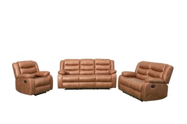 SILLÓN RECLINABLE RIPLEY HOME BADLANDS 3 CUERPOS CON POSAVASOS CAFÉ - 10