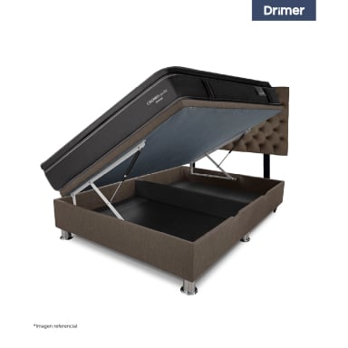 DORMITORIO BOXET DRIMER CROMOPEDIC 2 PLAZAS GRIS - 3