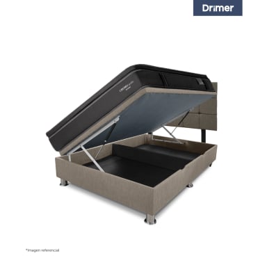DORMITORIO BOXET DRIMER CROMOPEDIC 2 PLAZAS GRIS - 3