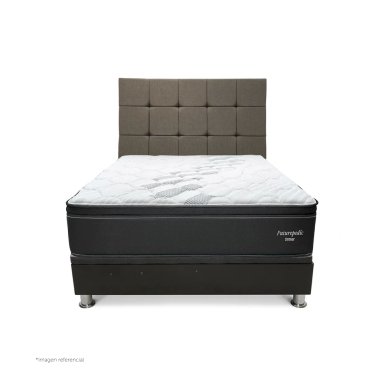 DORMITORIO BOXET DRIMER CROMOPEDIC 2 PLAZAS GRIS - 2