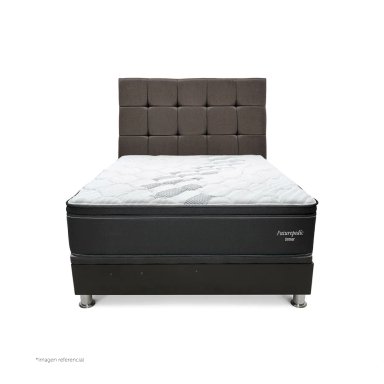 DORMITORIO BOXET DRIMER CROMOPEDIC 1.5 PLAZAS GRIS - 2