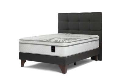DORMITORIO EUROPEO ROSEN ART 4 2 PLAZAS ISSEY GRAFITO + 2 VELADORES - 3