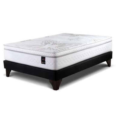 DORMITORIO EUROPEO ROSEN ART 4 2 PLAZAS ISSEY GRAFITO + 2 VELADORES - 7