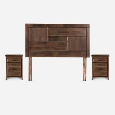 DORMITORIO EUROPEO ROSEN CON CAJONES TEMPO 2 PLAZAS DOLCE + 2 VELADORES - 6