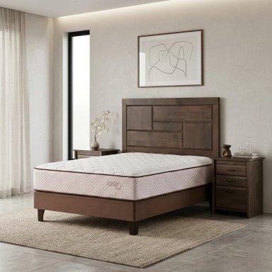 DORMITORIO EUROPEO ROSEN REST 2 PLAZAS DOLCE + 2 VELADORES DOLCE - 2