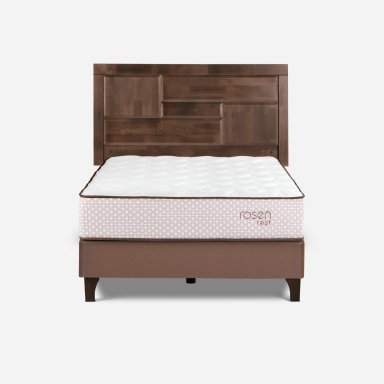 DORMITORIO EUROPEO ROSEN REST 2 PLAZAS DOLCE + 2 VELADORES DOLCE - 4