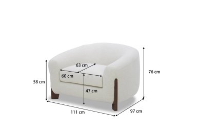 SILLÓN MAISON LINETT SYLVIE TAUPE - 3