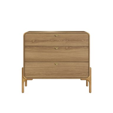 CÓMODA MAISON LINETTSELECT 3 CAJONES MARRÓN - 4