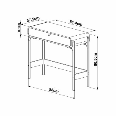 RECIBIDOR MAISON LINETT SELECT NEGRO - 3